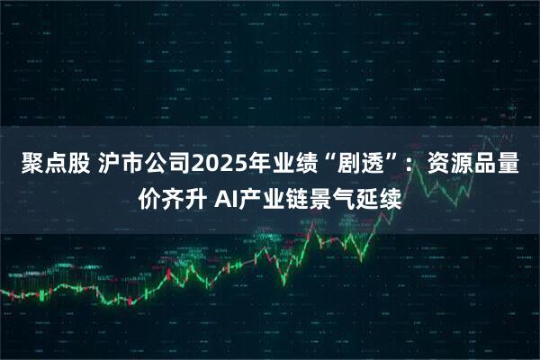 聚点股 沪市公司2025年业绩“剧透”：资源品量价齐升 AI产业链景气延续