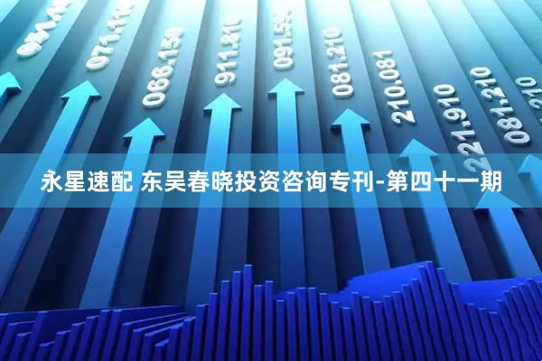 永星速配 东吴春晓投资咨询专刊-第四十一期